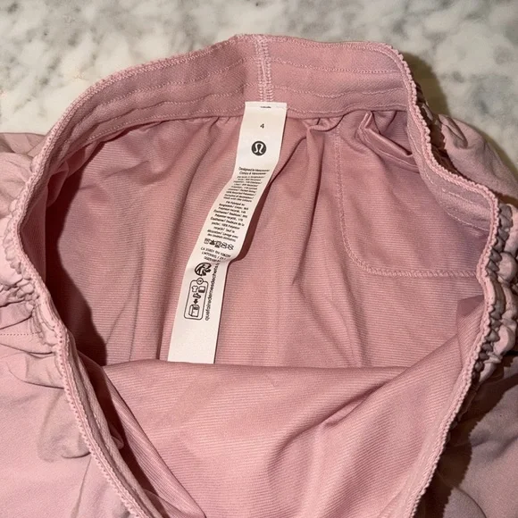 NWT LULULEMON ATHLETICA PACE RIVAL HIGH-RISE SHORT 3” PINK HAZE 4 - Picture 9 of 12
